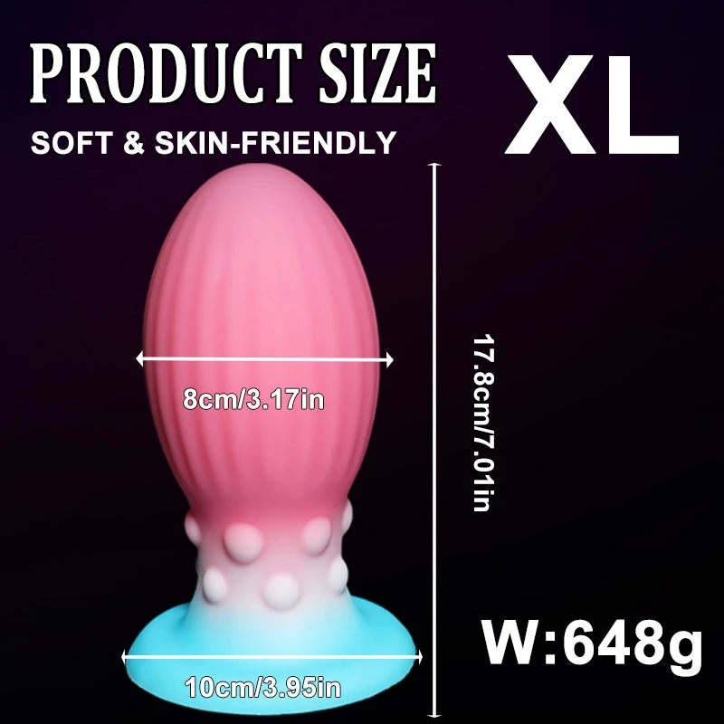 3 Style Luminous Dragon Egg Huge Anal Ball Dildo Big Butt Plug Anal Dilator Butt Training Expansion Adult Sex Toys For Women/Men - view 6