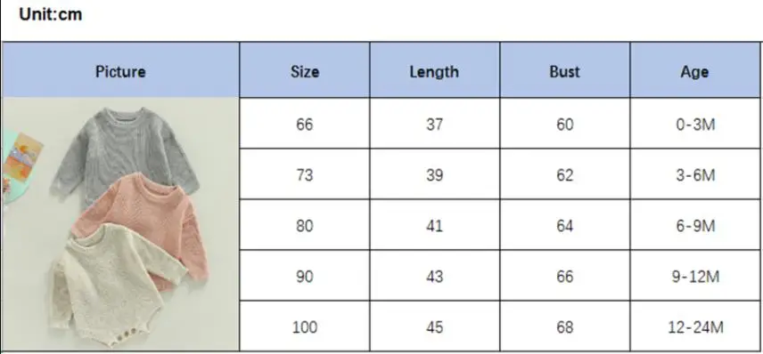 Newest Newborn Baby Knitted Long Sleeve Autumn Winter Sweater Romper, O-Neck Solid Color Speckled Crotch Button Bodysuit, 0-24M