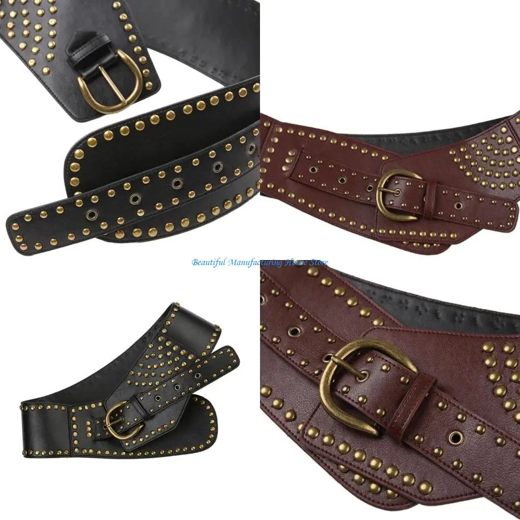 e56a-pu-leather-female-waist-belt-with-irregular-buckle-rivets-decors-pu-waist-belt-hollowed-out-waistband-for-coat-shirt