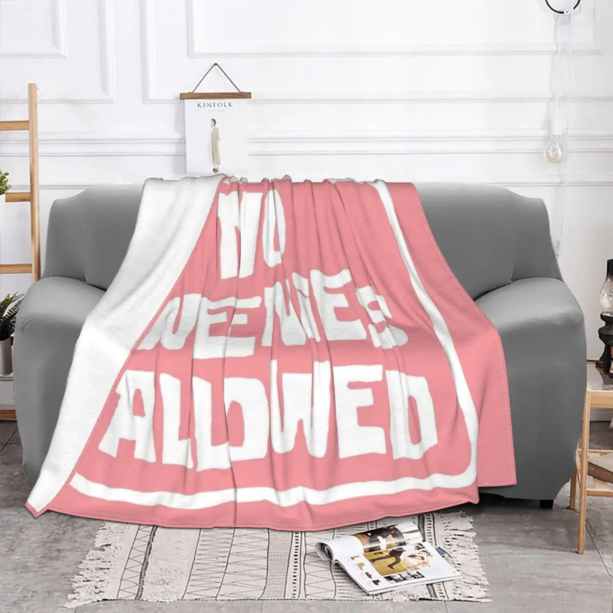 No Weenies Allowed Velvet Throw Blankets Blankets for Bed Office Super Warm Bed Rug