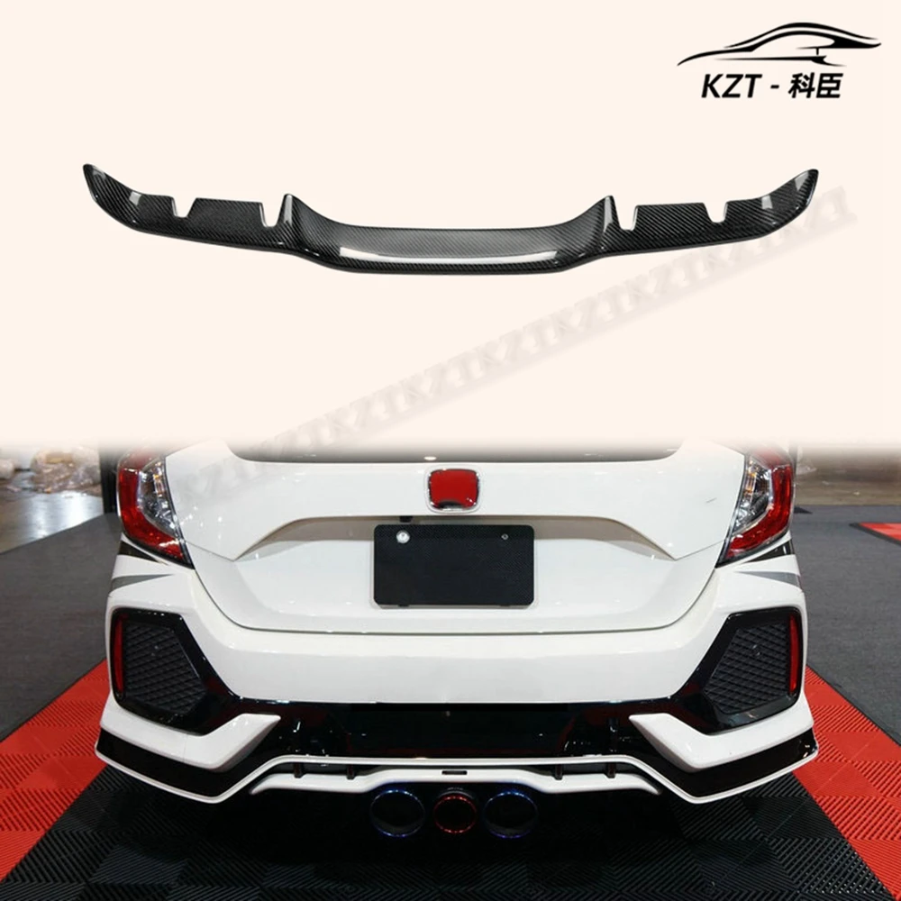 For Honda Civic Fk8 Blz Style Rear Garnish Carbon Fiber