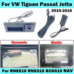 HICAMRUI Rear Reverse Backup RGB Camera for VW Tiguan 5N Passat Jetta MK5 2010-2016 RNS510 RCD510 RNS315 Radio
