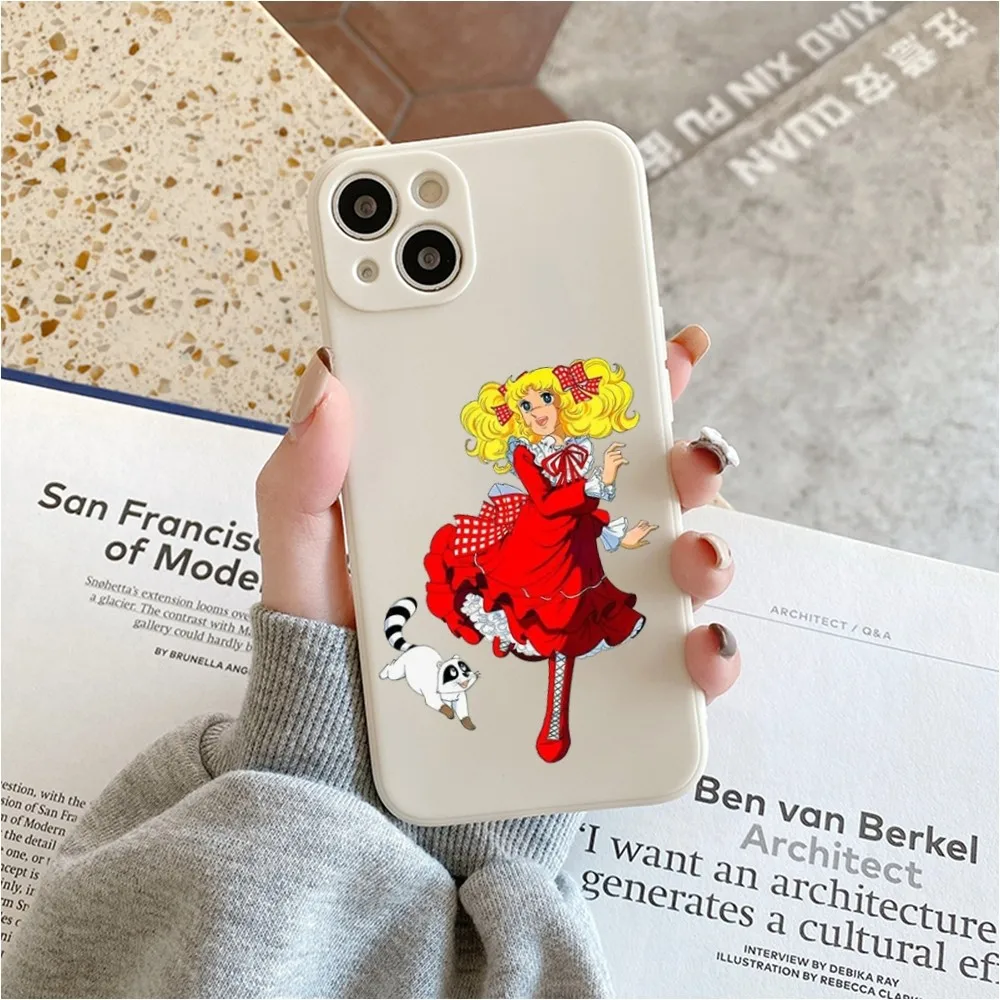 Anime Manga Candypng Phone Case For Iphone 11 13 14 Pro Max X Xr Xs Max Se2020 12mini White Cover Case