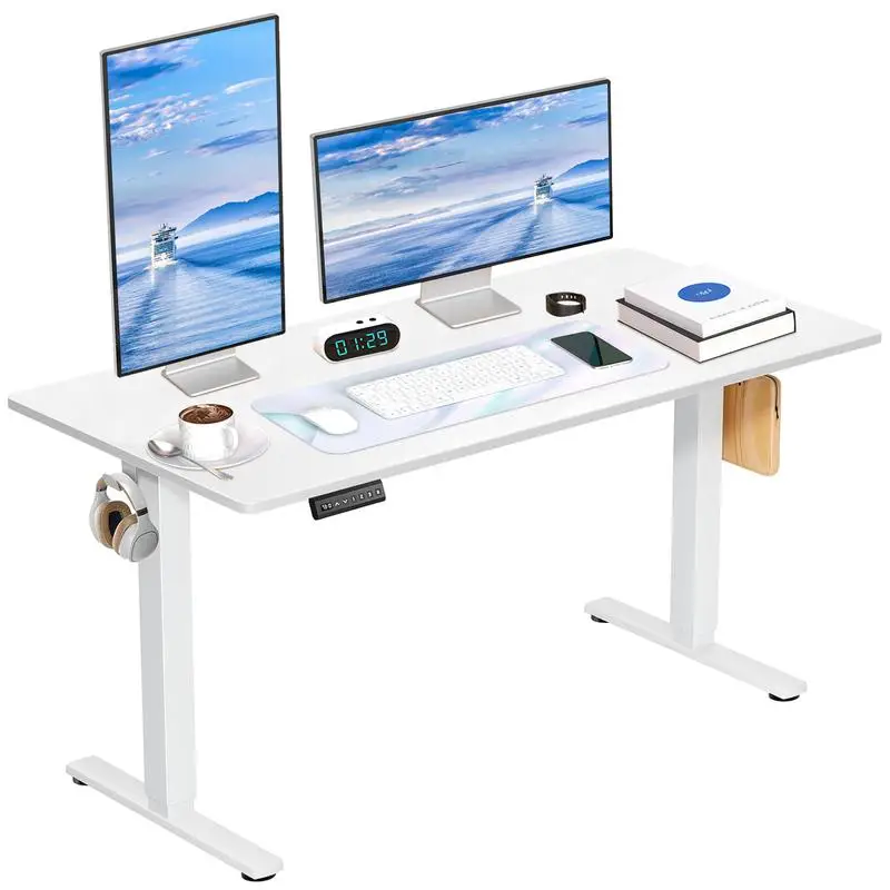 Electric Height Adjustable Standing Desk,  Adjustable Stand up Desk Modern Computer Desk, Ergonomic Workstation