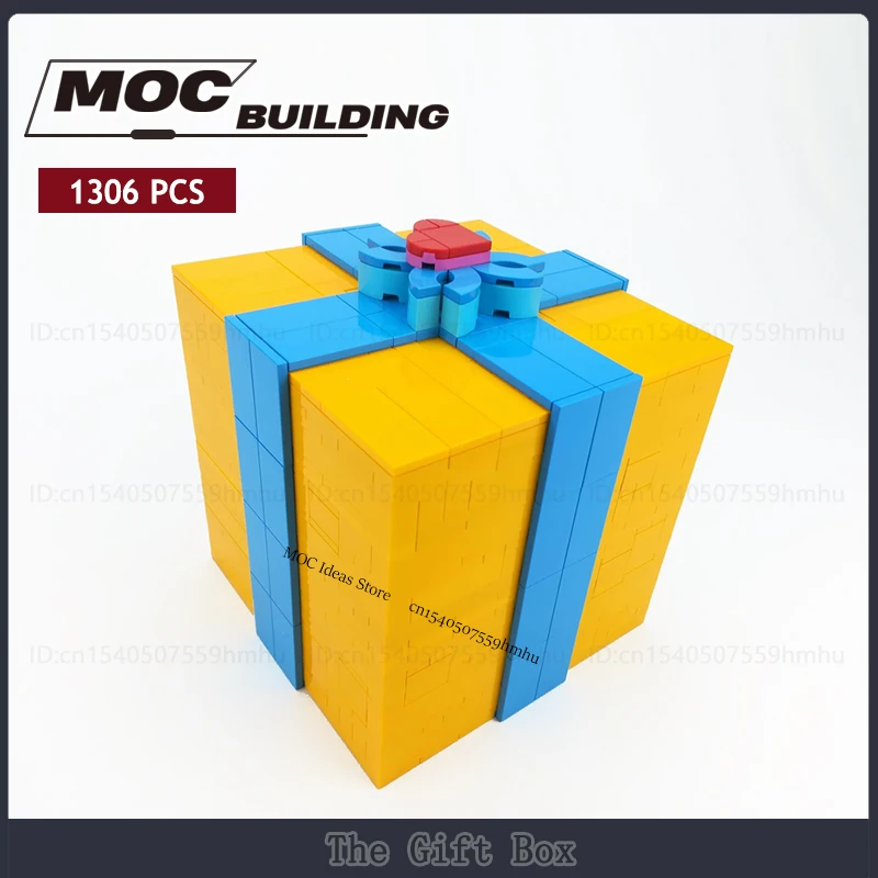 MOC Building Blocks The Gift Box Model Surprise Unwrapping Challenging Puzzle DIY Assembly Technology Bricks Xmas Toys Gifts