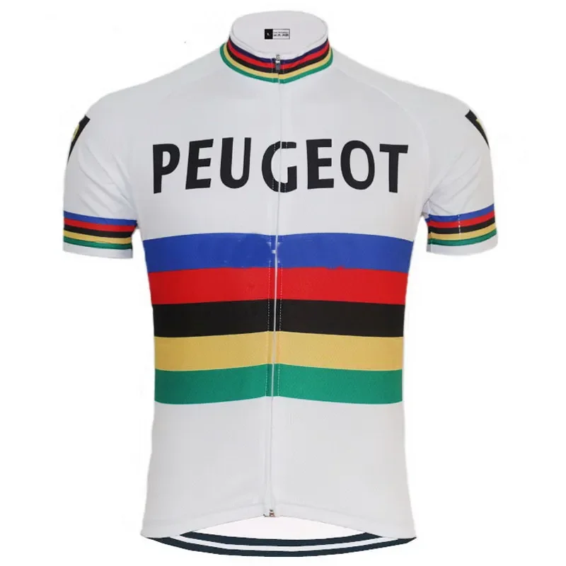 PEUGEOTful TEAM Retro Classic Cycling Jerseys Set Racing Bicycle Summer Short Sleeve Clothing Kit Maillot Ropa Ciclismo