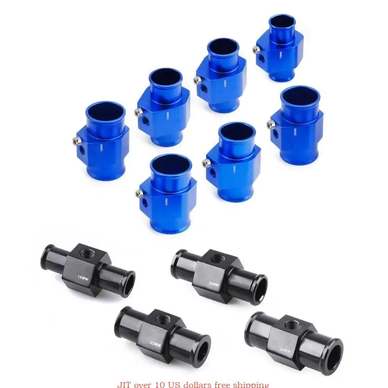 Water Temperature Meter Joint Water Temp Gauge Joint 18/20/22/24/28/30/32/34/36/38/40MM Temp Hose Adapter Hose Clamps