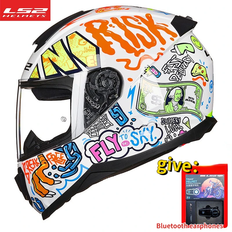 Original LS2 FF802 Motorcycle Helmet Full Face Motorcycle Helmets Casque Moto Capacete Motocross Lightweight Off-Road Racing