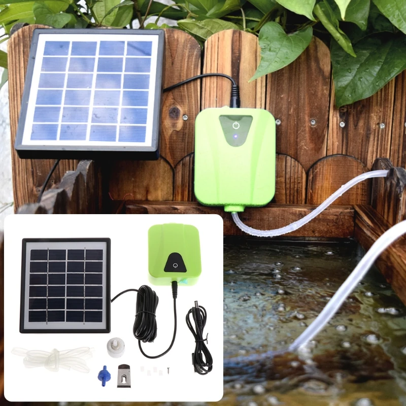 

Solar Powered Operated Fishing/Fish Tanks/Power Outage Quiet Mini Air Quiet Aerator