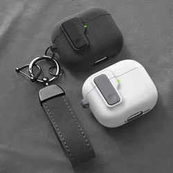 Funda protectora para Airpods 4, funda de lujo para auriculares para Apple Airpodspro2 3Air Pods Pro, funda a prueba de golpes con gancho ﻿