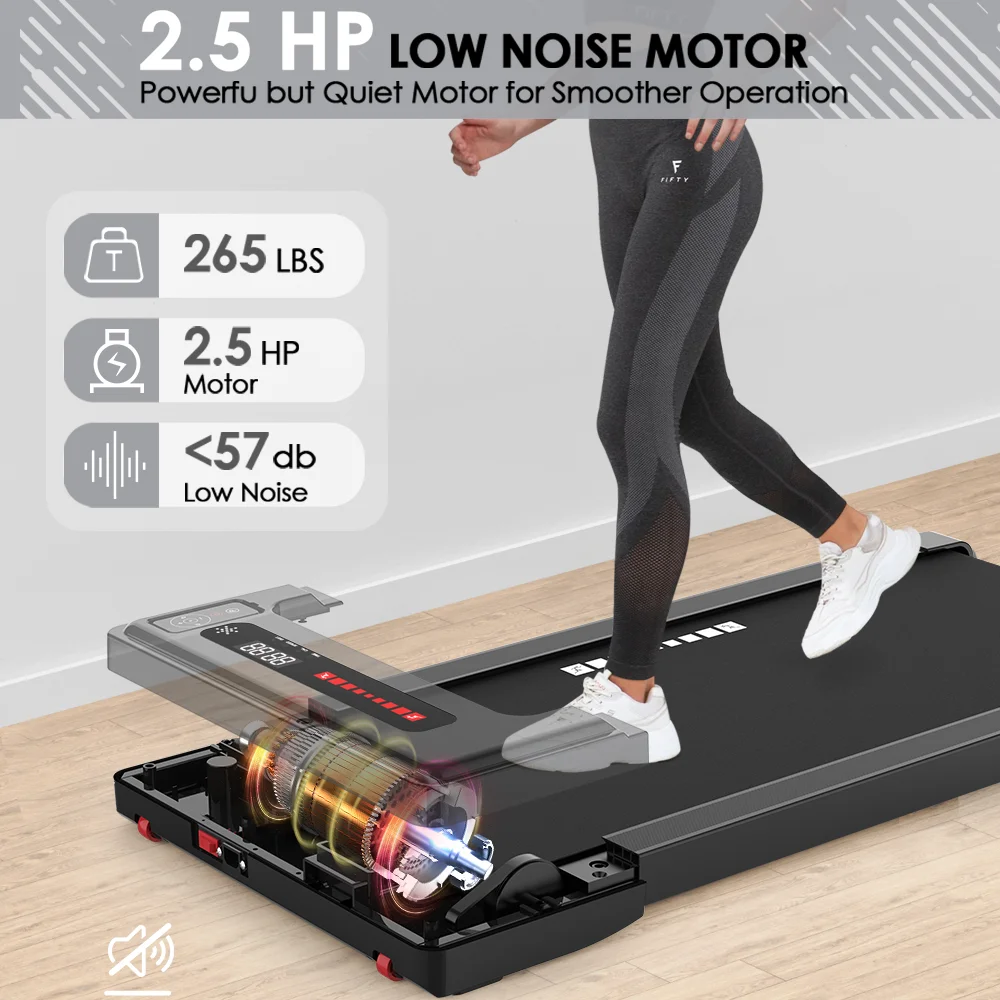 Home Folding Under Desk Walking Pad Mini Electric Running Treadmill