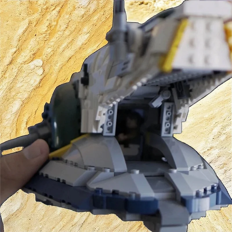1041pcs MOC Jango Slave Space Battle Galaxy SciFi Model Building Blocks Castle Adventure Technical Street Scene Adult Toy Gift