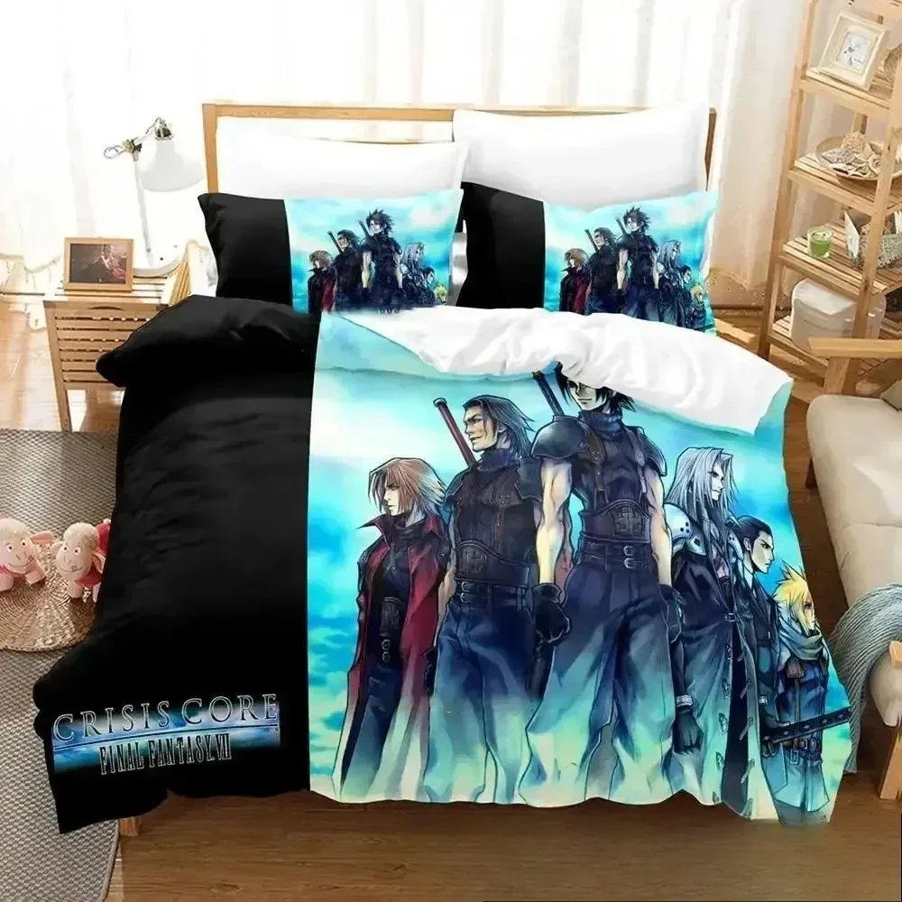 Final Fantasy Bedding Set 3D Printed Suitable for Bedroom Duvet Cover Set With Pillowcases Kids Home Textile