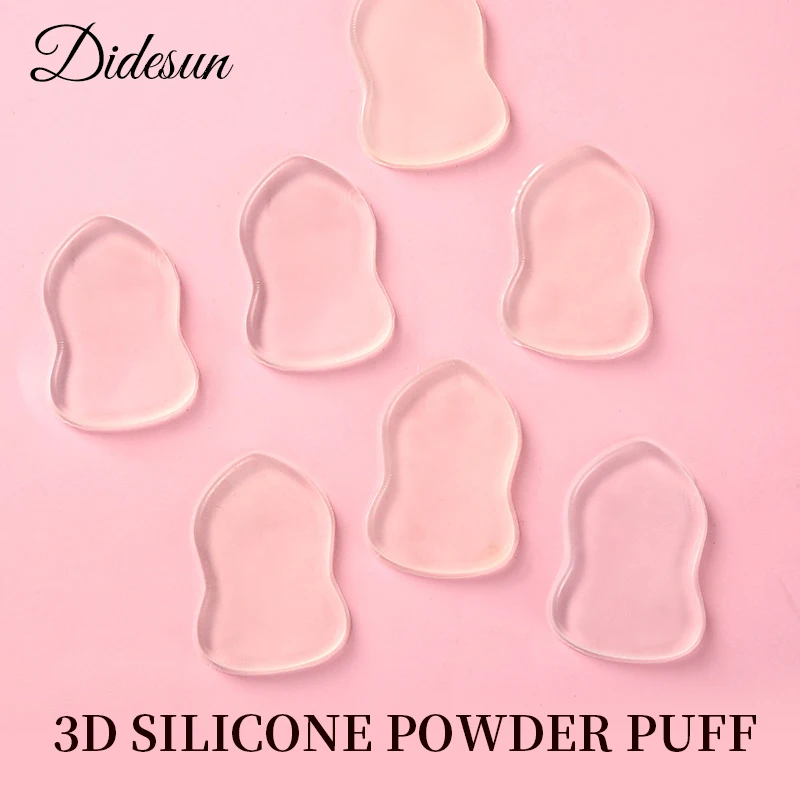 Didesun-transparente 3d sopro de pó de silicone, esponja cosmética, macio, maquiagem, ferramentas de beleza, venda especial, 1pc