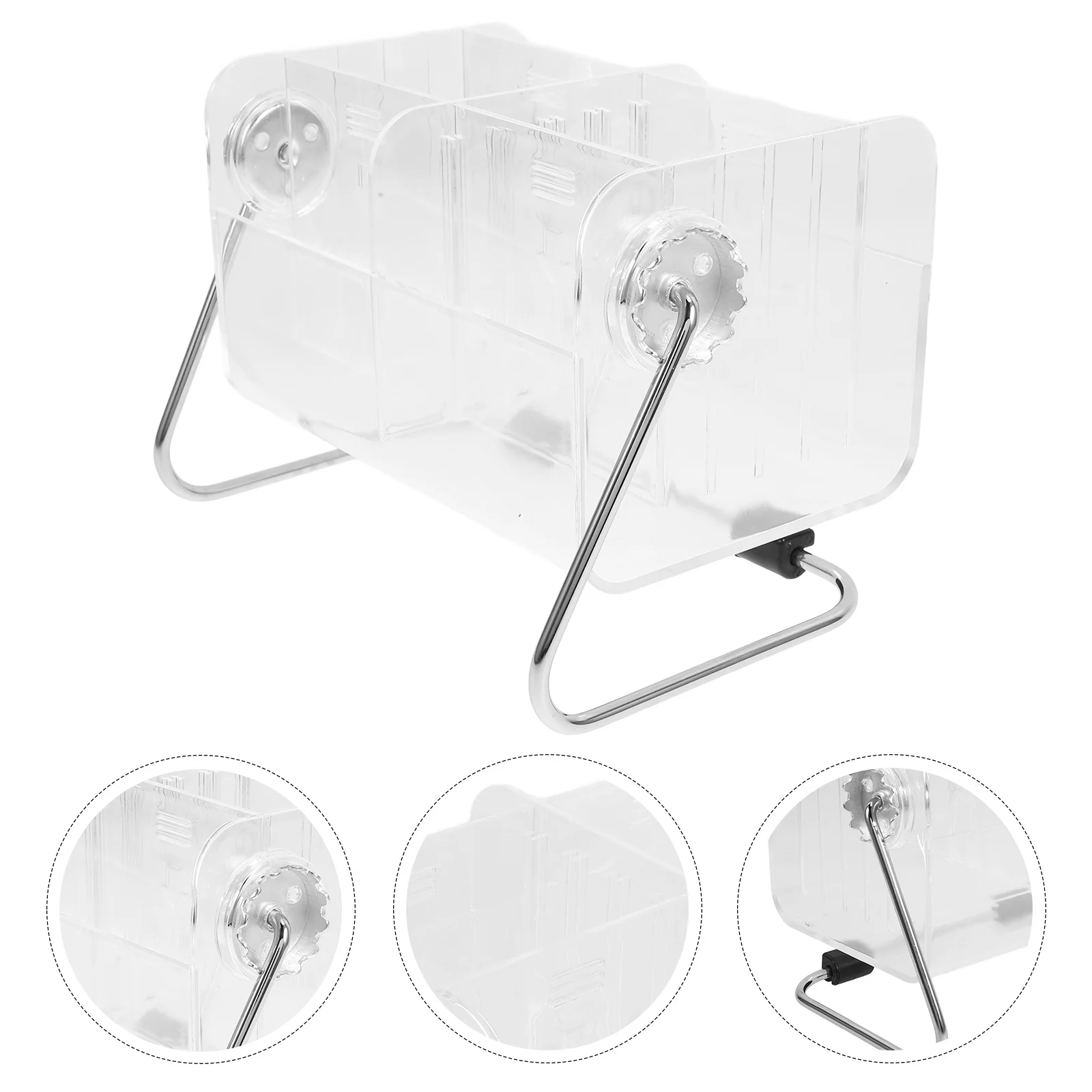 

Compartment Tea Bag Organizer Box with Sturdy Iron Frame for Coffee Bag Sugar Packet Organization Storage Organizer for Kitchen