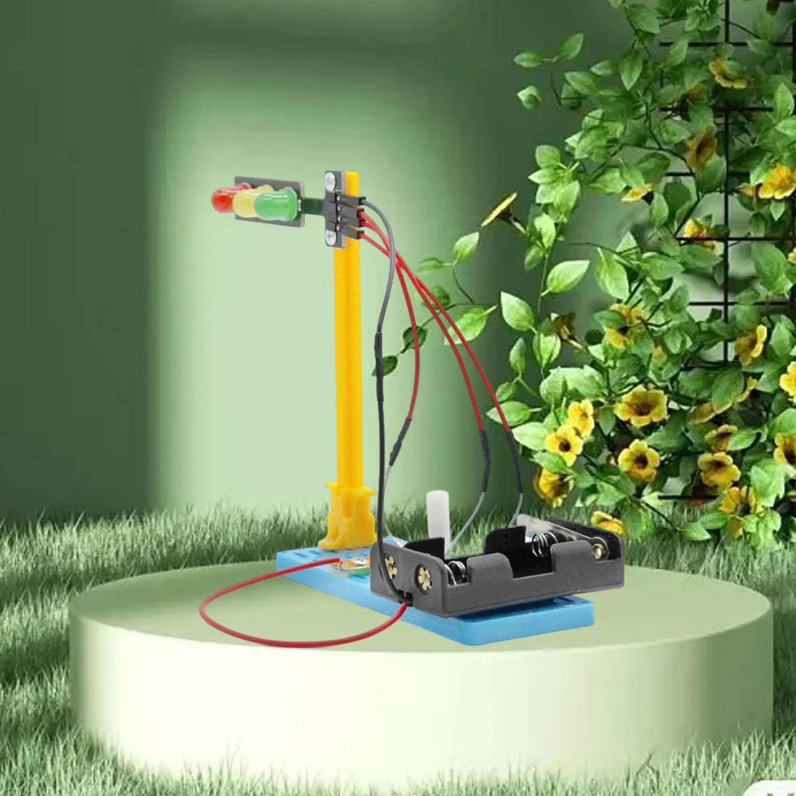 Macchina per tessitura fatta a mano Semaforo assemblato fai-da-te Giocattolo Esperimento di fisica educativo per bambini che imparano e giochi sensoriali