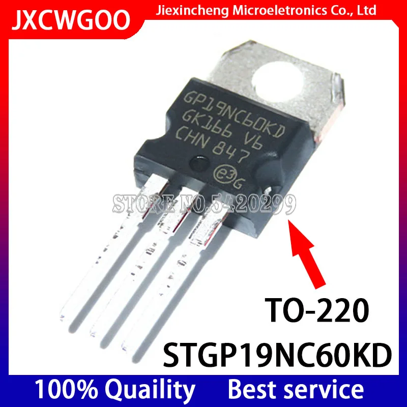 10PCS STGP19NC60KD GP19NC60KD STGP19NC60 TO-220 20A 600V IGBT New original