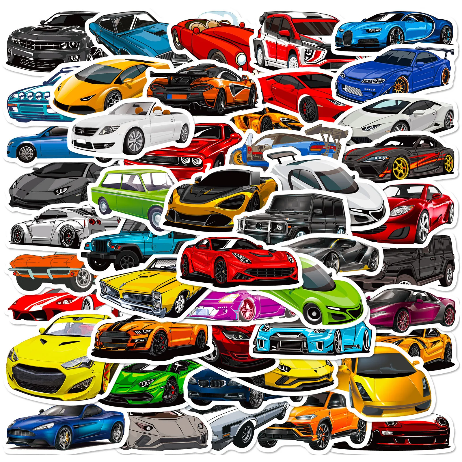 10/30/50/100PCS Calcomanías geniales JDM para coches de carreras, juguetes DIY, portátiles, guitarras, equipaje, bicicletas, patinetas, calcomanías de grafiti