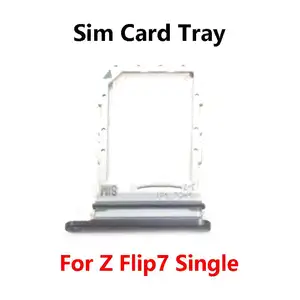 Bilashmart Single Dual Samsung Galaxy Z Flip7 Flip 7 FE SM F766 SM F761 SIM Card Holder Slot Repair Parts