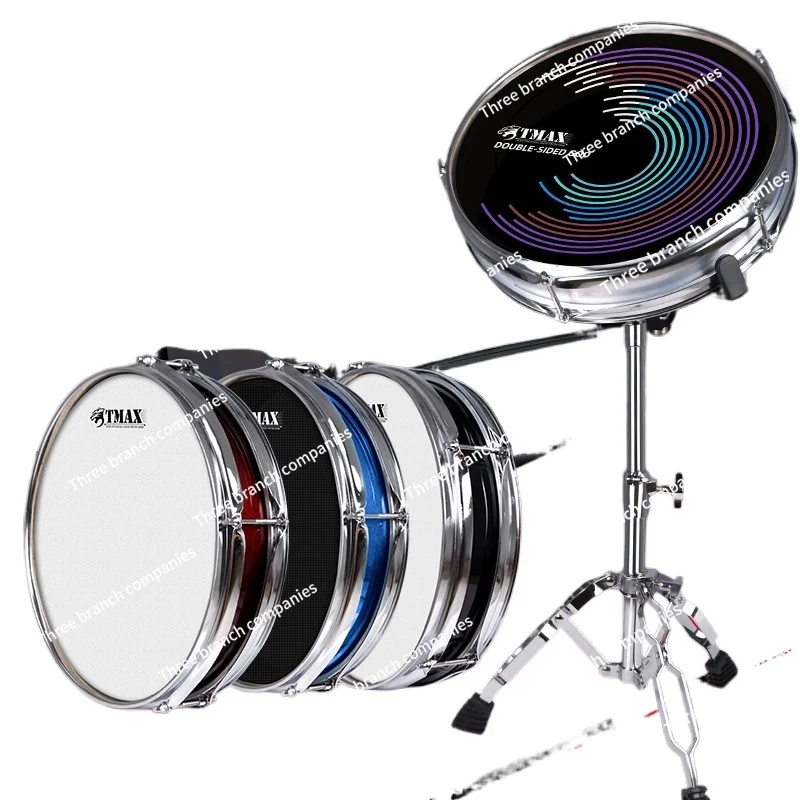 

12-дюймовый набор метрономов с тупой подушечкой, детская барабанная установка для начинающих, практика, двусторонняя профессиональная ударная доска для барабанов