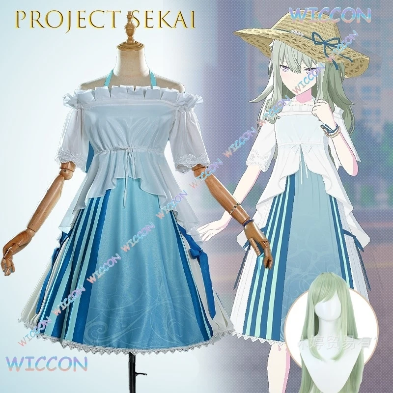 

Summer Swimsuit Nene oniwa Cosplay Costume Anime Project Sekai Stage Outfit Virtual Singer Beach Photoshoot Roleplay Party Dress