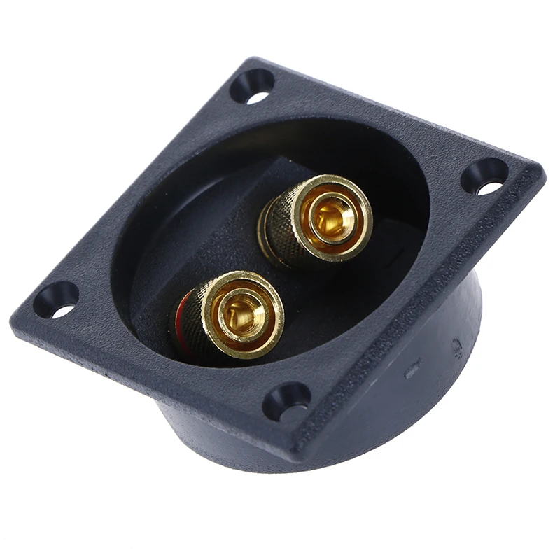 

Copper ABS Material Two Sound Square Junction Box High-grade Red And Black Wiring Copper Column Wiring Clamp Speaker Accessories