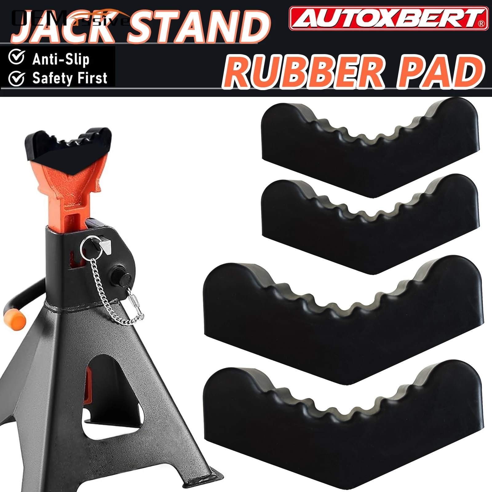 3 тонны, 6 тонн, автомобильный резиновый протектор с прорезями, подставка, опорный блок, подъемная подъемная рама, защита от защемления, противоскользящая подушка для пола