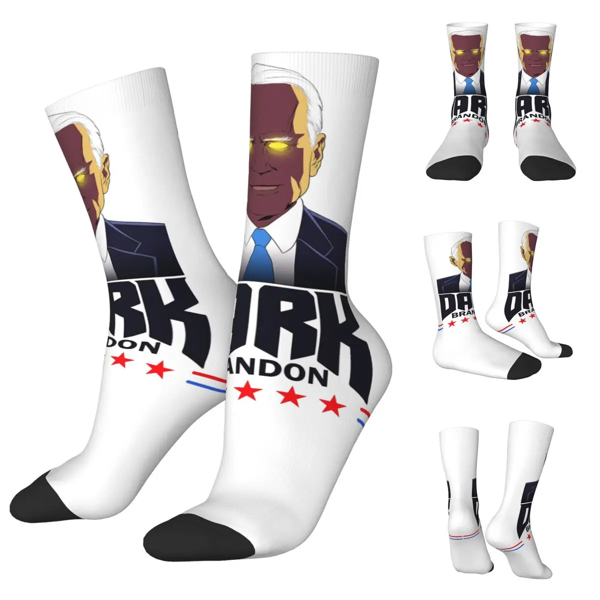 

3D printing cosy Unisex Socks,Hip Hop Darkness Biden Dark Brandon 2024 Interesting Four Seasons Socks