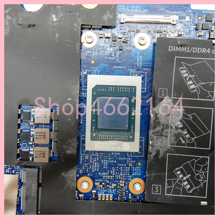 Imagem -03 - Placa-mãe para Laptop Cpu para Dell Dell Vostro 5625 Notebook Totalmente Testado ok 2130821 R55625u cn Vwcrm