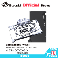 Bykski N-ST4070XG-X GPU Block for ZOTAC GeForce RTX 4070-12GB X-GAMING / Dual Fan / Twin Edge Video Card Water Cooling Radiator