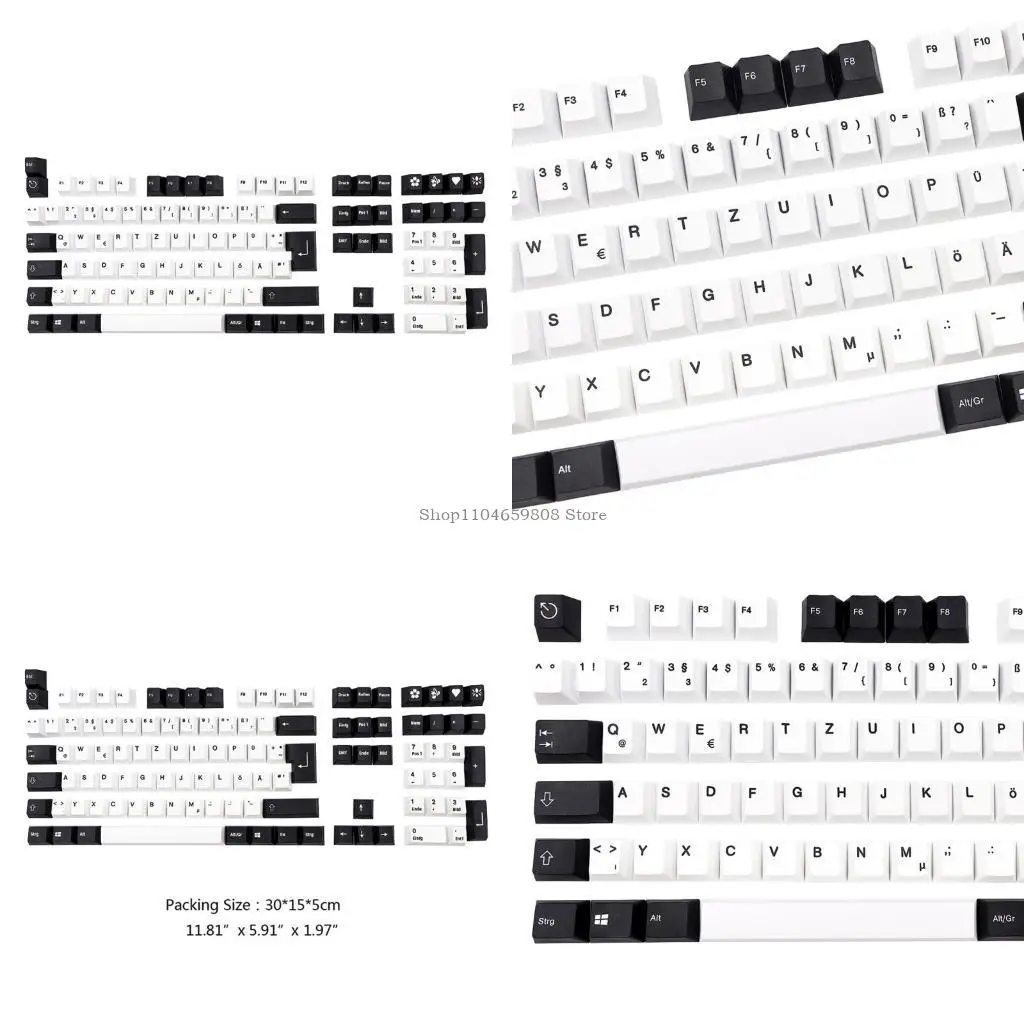 

Механическая клавиатура с 109 клавишами, профиль Cherry, колпачок из ПБТ с красителем для переключателя Mx