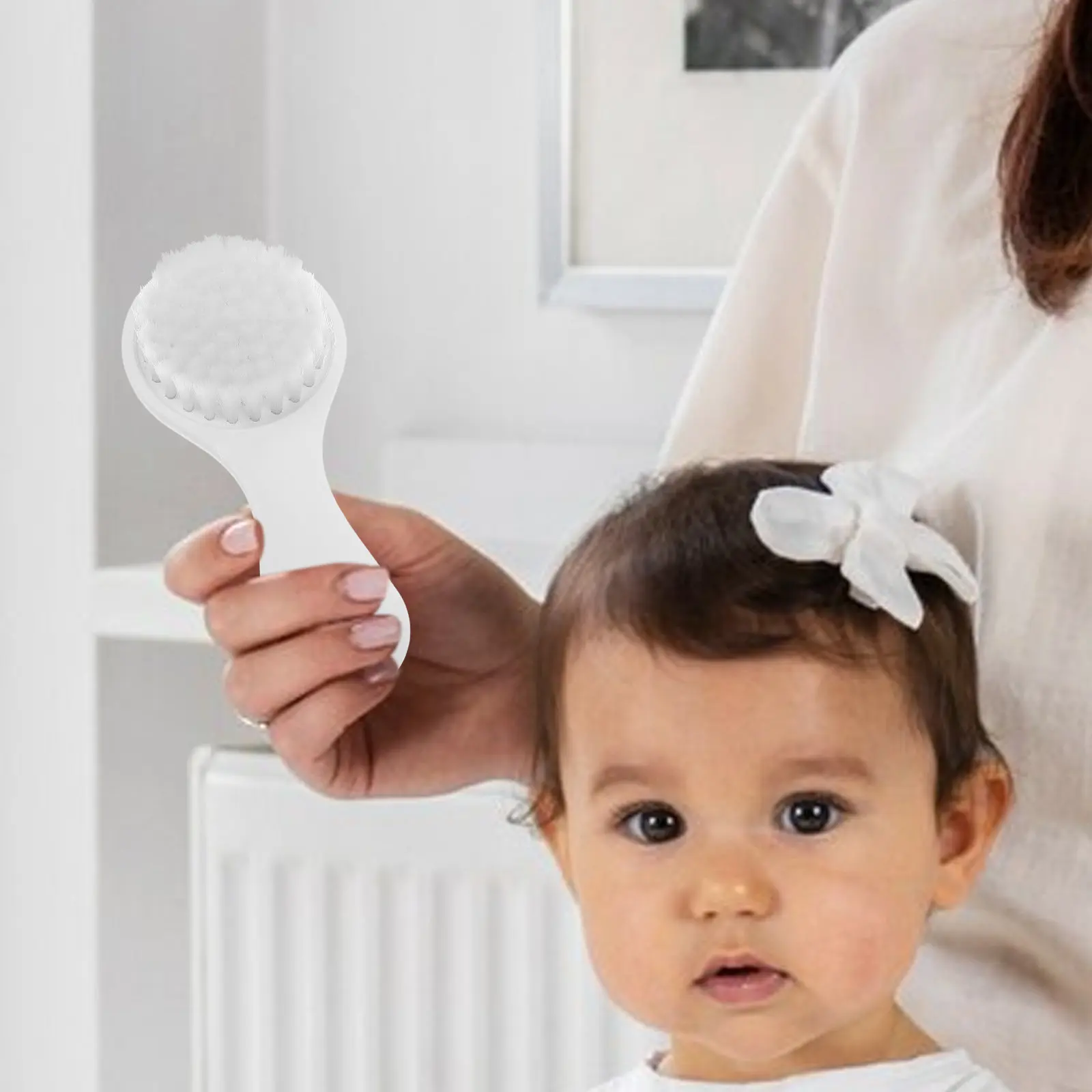 

2Pcs Baby Brush and Comb Set Soft Bristles Newborn Toddler Hair Cap Removal Gentle Scalp Massage Baby Hair Brush