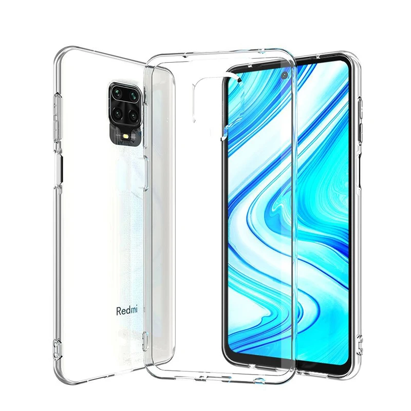 Ultradünne transparente TPU-Handyhülle für Xiaomi Redmi Note 9 Pro Max 9S stoßfeste Rückabdeckung für Redmi 9 9A 9C NFC 9T.