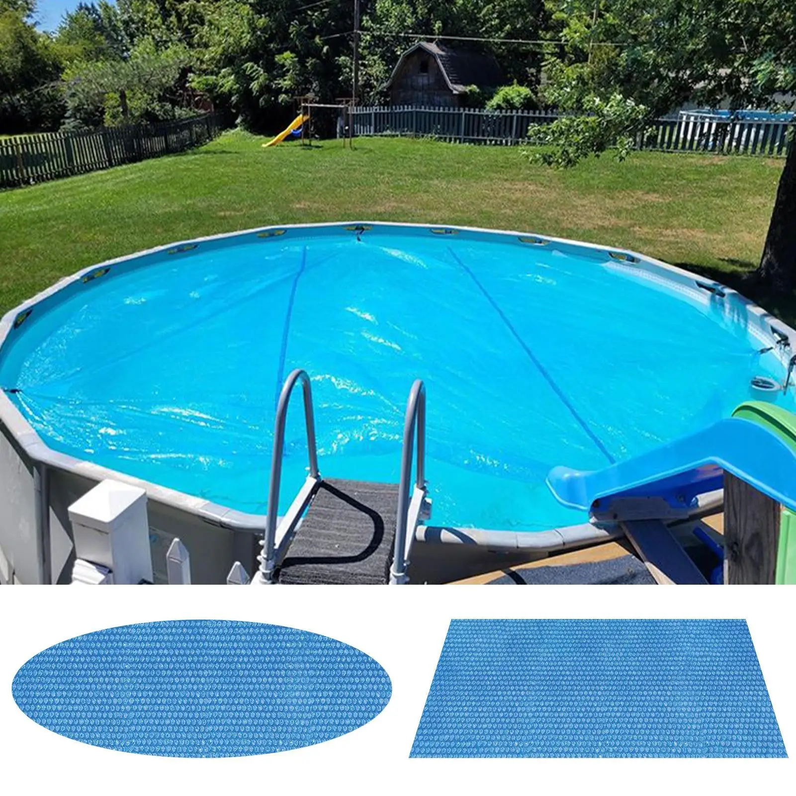 Manta Solar para piscina, cubierta térmica para piscina, película aislante plegable, manta de retención de calor para calentar agua, mujeres, hombres, uso diario al aire libre