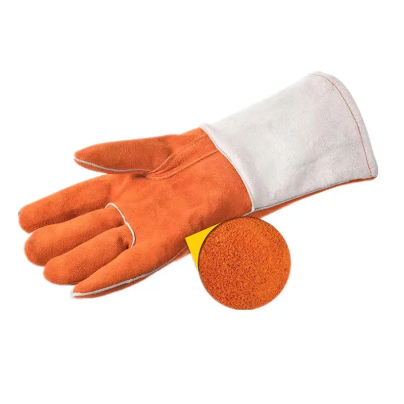 قفازات جلدية سميكة 35 سم لمنع عض عضات تدريب الحيوانات * قفازات أمان لحام مضادة لدرجة الحرارة العالية #6