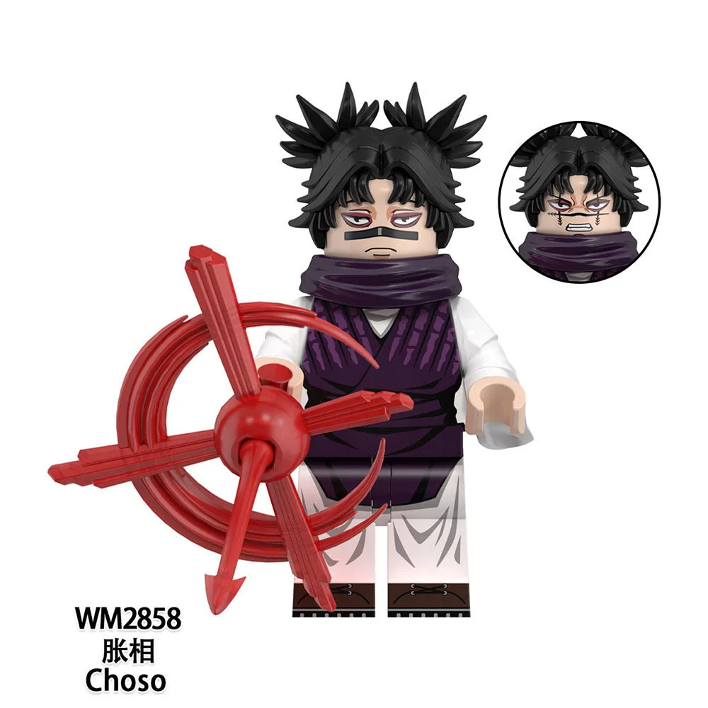 New Jujutsu Kaisen Building Blocks Anime Figure Fushiguro Toji Sukuna DIY Educational Cartoon Assembled Toy Kids Christmas Gift