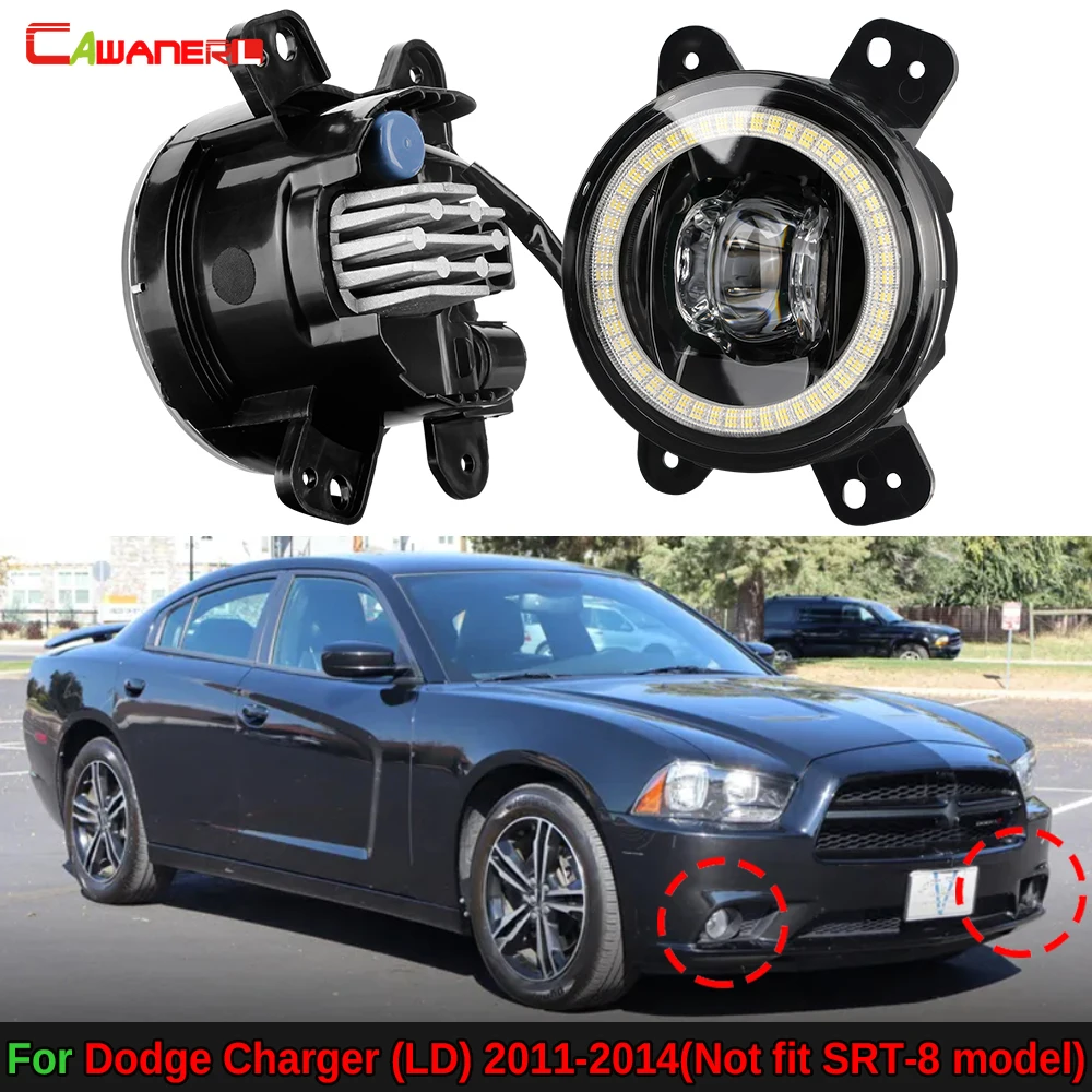 

2 X 30W Car LED Fog Light Angel Eye Daytime Running Lamp DRL For Dodge Charger (LD) 2011 2012 2013 2014(Not fit SRT-8 model)