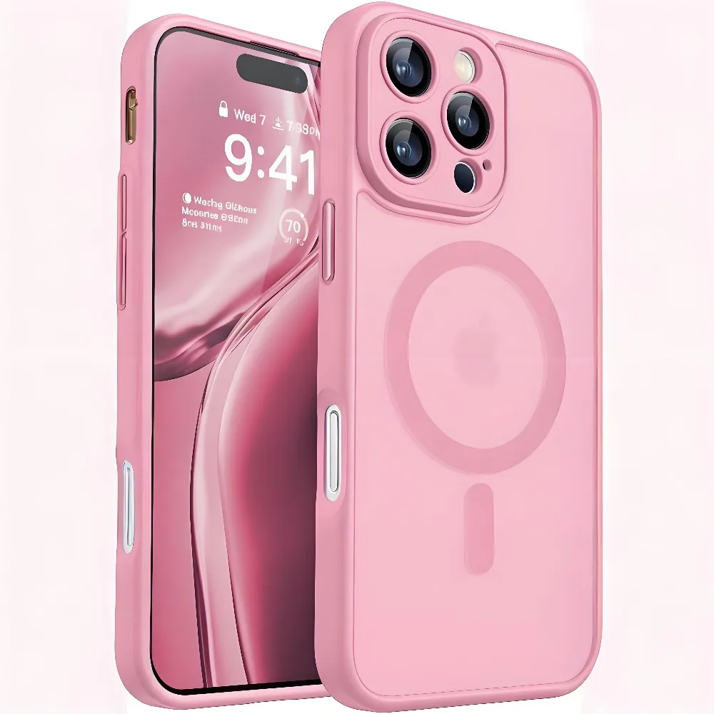 Translucent Magnetic Frosted Matte Phone Case For iPhone 18 Pro 17 16 15 14 13 12 11 Pro Max For Magsafe Wireless Charge Cover