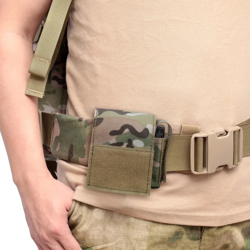 Wholesale Pricing Nylon Multifunctional Mini Smartphone Strap Pack Portable Molle Waist Bag  Waist Pouch with Buttons