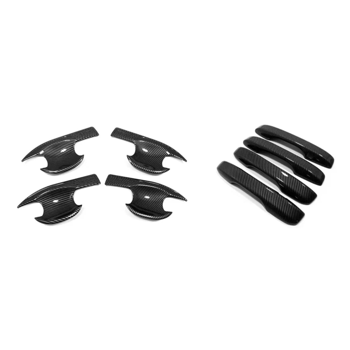 

Car Carbon Fiber Color Side Door Handle Decorative Door Bowl Shell Sticker for -V 2023 2024