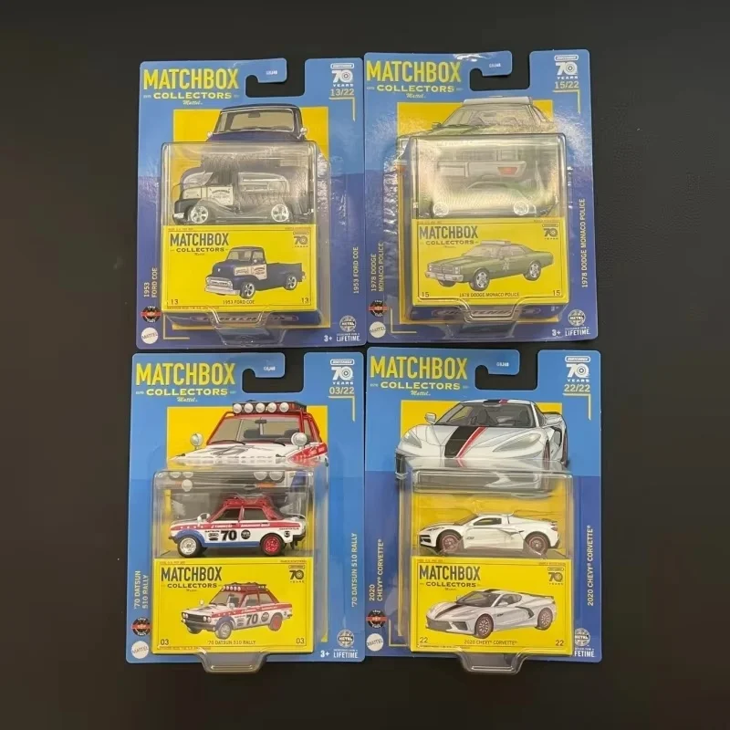 

Коллекционная серия Matchbox к 70-летию: Модели автомобилей из литого сплава (Datsun, Ford, Chevy) – Подарок для фанатов и коллекционеров автомобилей
