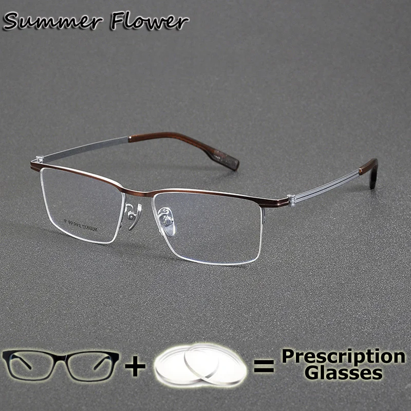 Progressive Glasses for Man Prescription Eyewear Optical Glasses with Recipe Men's Blue Light Reading Glasses Graduated Lenses