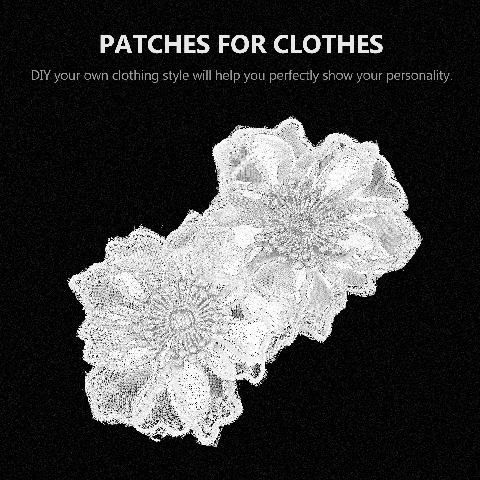 

10Pcs Bright Color Embroidery Patches DIY Clothing Patch Sticker for Personal Style Clothing Patches Chic Cloth Patch