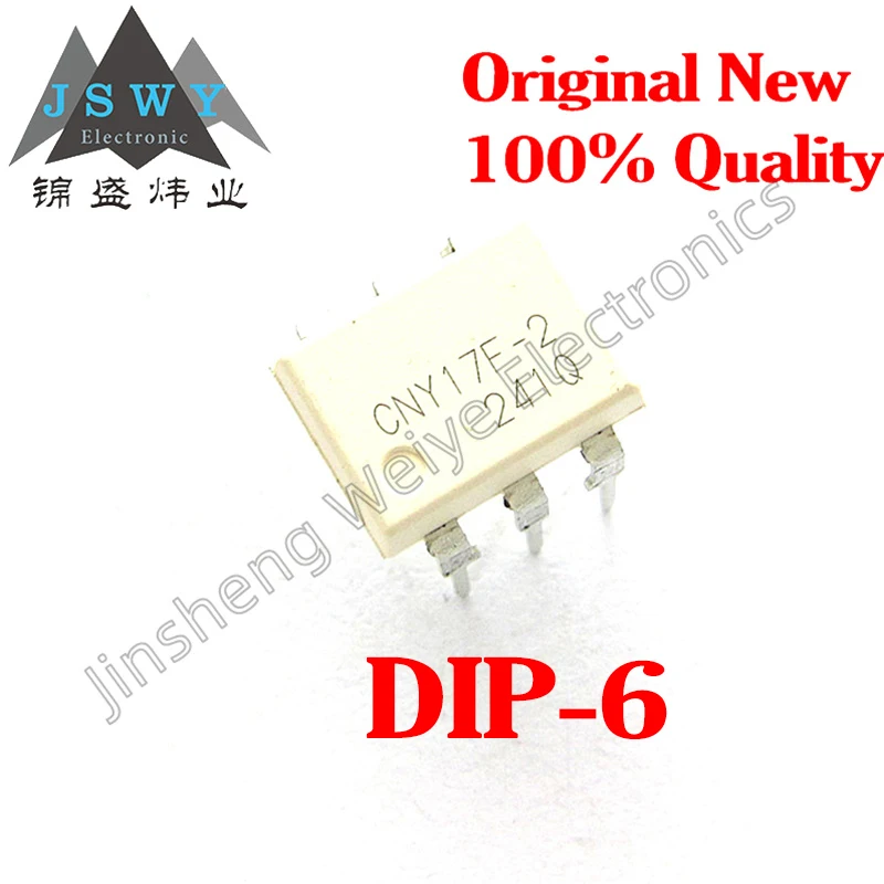 10PCS CNY17-1 CNY17-2 CNY17-3 DIP-6 Transistor Output Transistor Optocoupler Brand New Free Shipping Good Quality