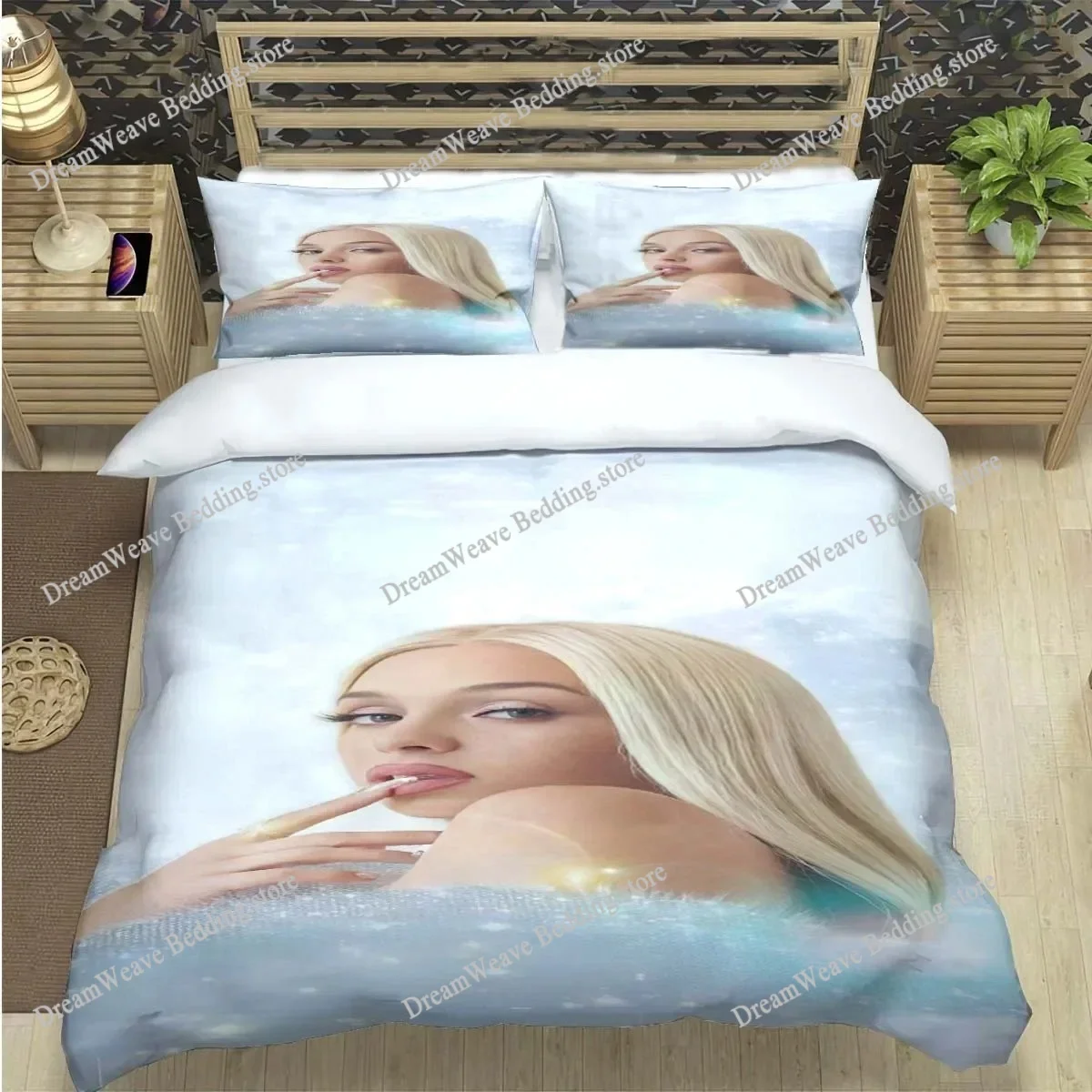 Fashion Spain Hot Female Singer B-bad G-Gyal Print Bedding Set Duvet Cover Comforter Bed  Youth Kids Girl Boys Luxury Gift741