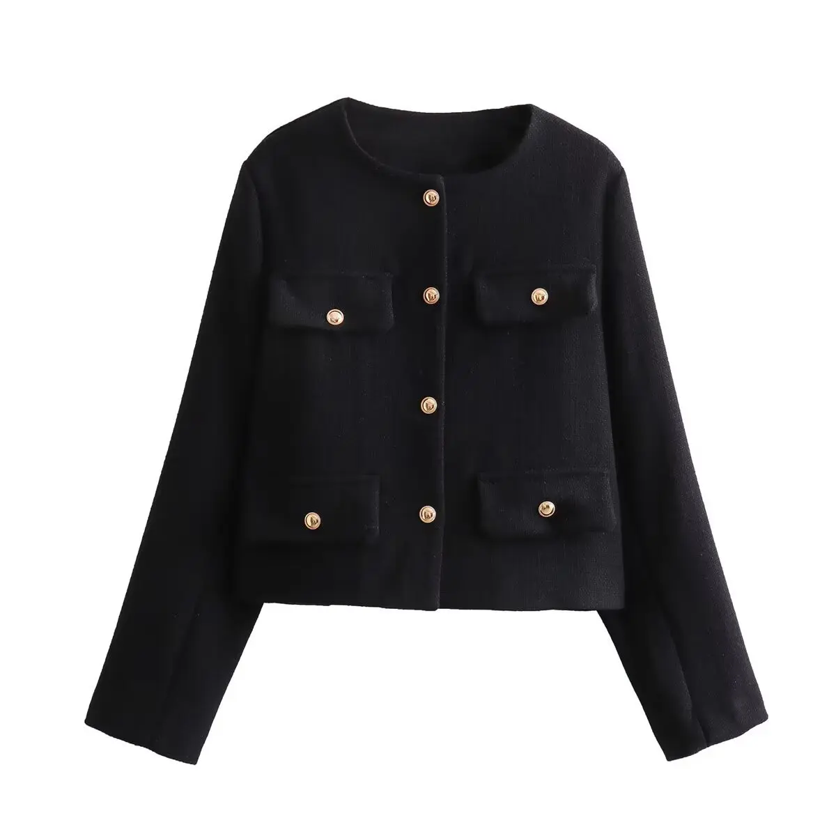 Immagine 6: Top premaman Nuovo autunno e inverno Girocollo di fascia alta Piccolo cappotto corto profumato Stile francese da donna
