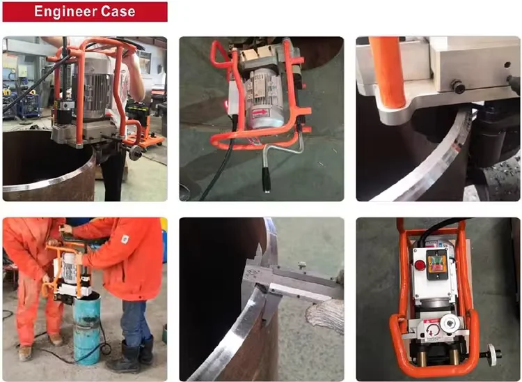 Portable PBM-20 Hot Sales No Limit Working Range Manual Plate or Pipe Beveling Chamfering Machine Cold Processed No Spark