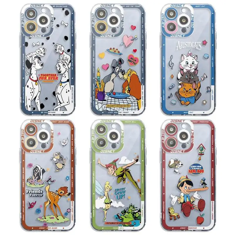 Disney Bambi Alice Cheshire Cat Cover Clear Silicone Case for Motolora Moto G32 G22 G73 Edge 40 5G G72 G52 G71 Back