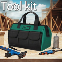 16 Inch Oxford Canvas Waterproof Bag Multifunctional Tool Bag Wear-Resistant Tool Repair Storage Large Capacity Electrician Bag