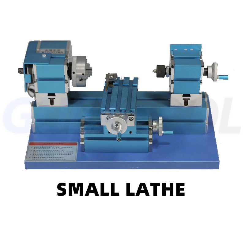 DIY Mini Metal Lathe Micro Universal Woodworking Lathe Metal Rotary Gong Machine Processing Teaching Mode Machine Tool W10003